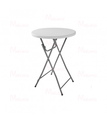Table mange-debout pliante - ronde
