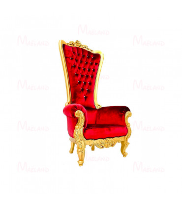 Trône Velours Rouge